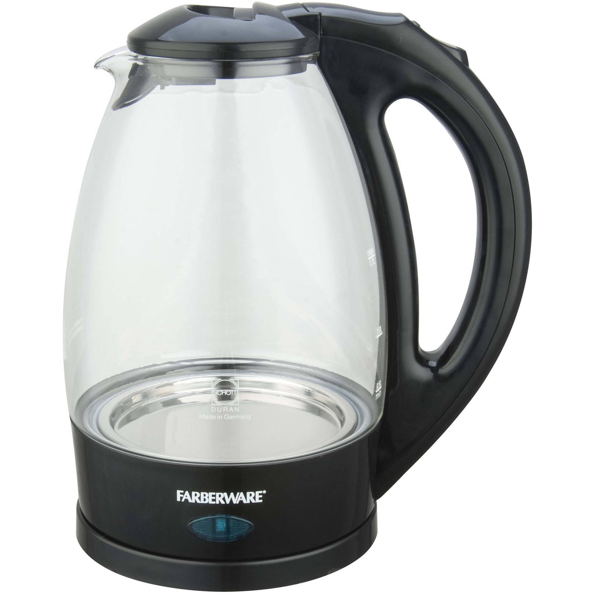 Farberware Glass Black Kettle 