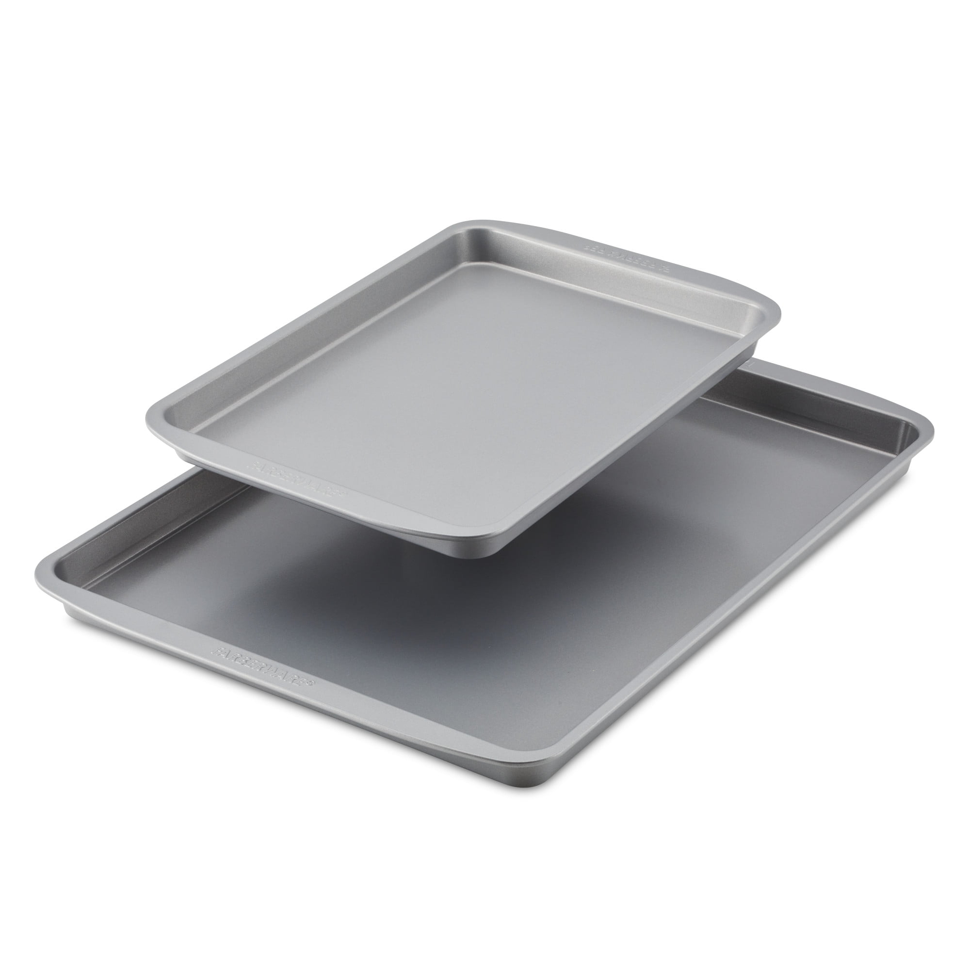 Farberware GoldenBake Bakeware Nonstick Round Cake Pan Set, 2-Piece, Gray