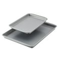 thumbnail image 1 of Farberware GOLDEN BAKE 2 Pcs Bakeware Nonstick Sheet Pan Set, Dishwasher Safe and Oven Safe to 450°F, 13 Inch x 18 Inch and 9 Inch x 13-Inch, Gray, 1 of 9