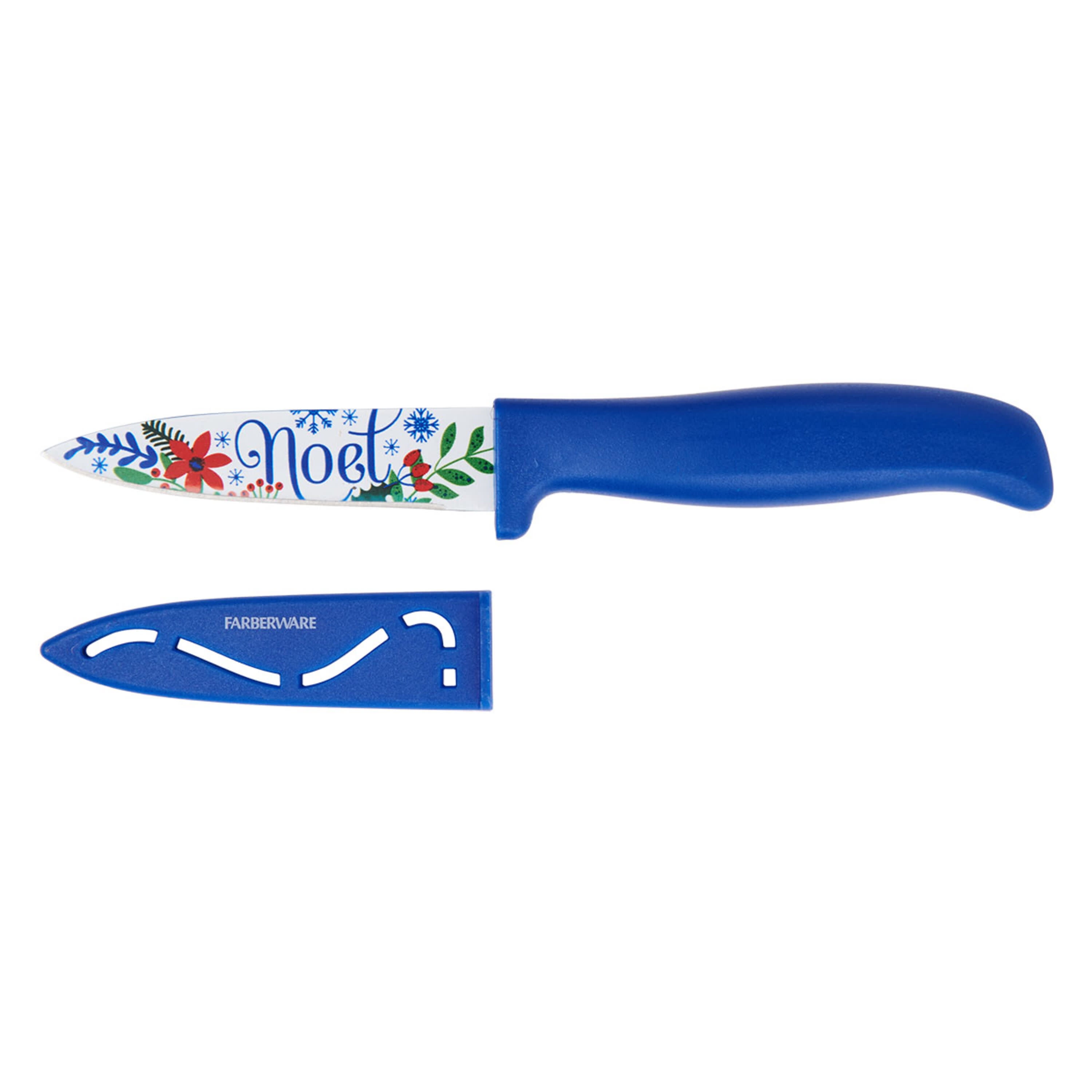 Farberware Precise Slice Parer Knife Set, 2 Piece, Blue