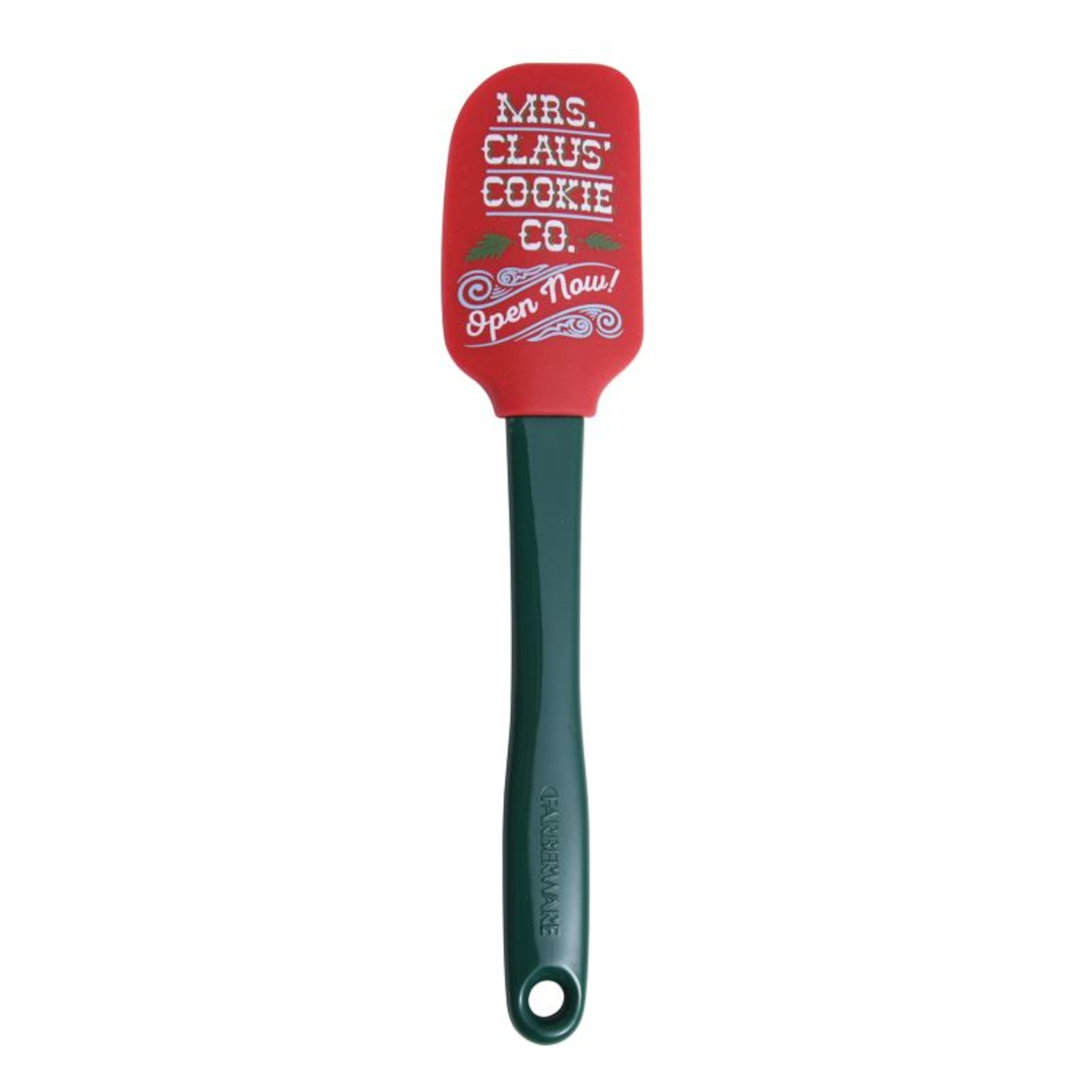 Farberware Holiday Cookie Company Spatula with Green Handle
