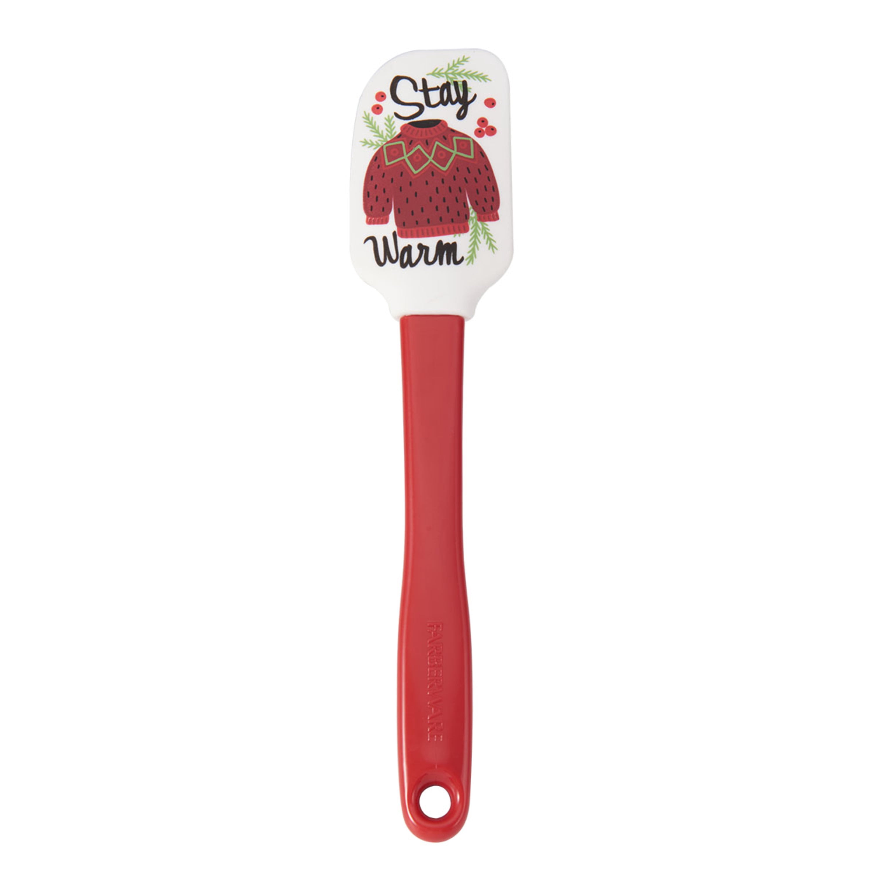 Farberware Holiday Stay Warm Silicone/Plastic Spatula