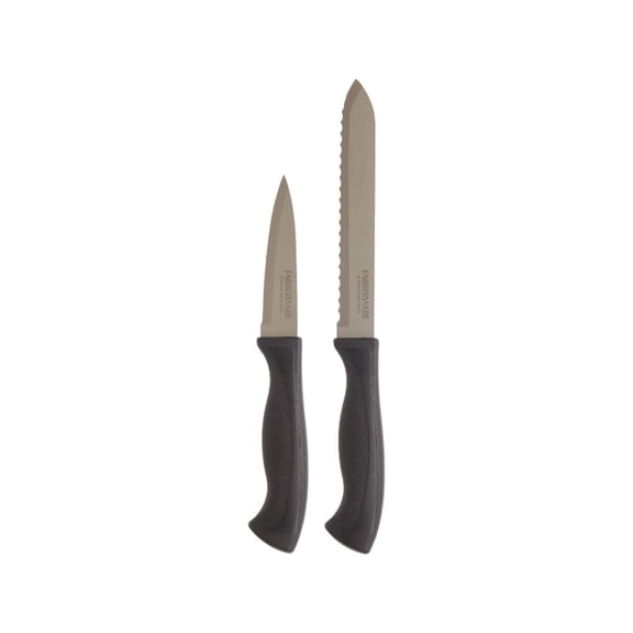 Farberware Knife Armor 2-Piece Fruit Veggie Set, Black