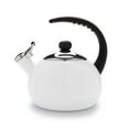 thumbnail image 1 of Farberware Luna Porcelain Enamel 2.5 Quart White Tea Kettle, 1 of 13