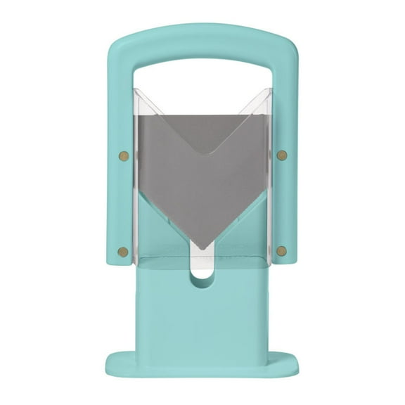 Farberware Manual Bagel Slicer, 9.25 Inch, Aqua Sky Blue, Ideal for Slicing Bagels and Baked Goods