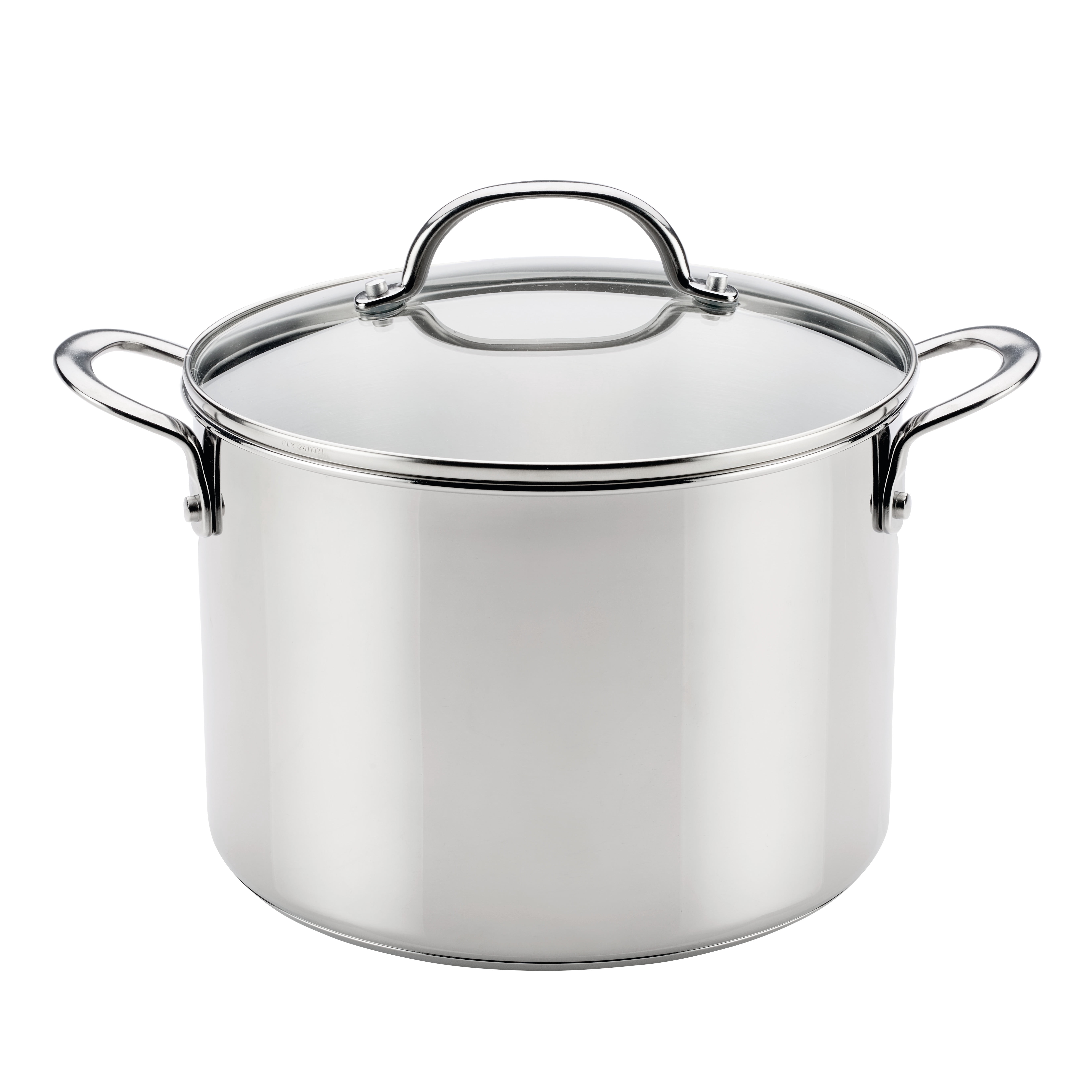 Farberware Millennium 8 Quart Stainless Steel Induction Stockpot with Lid, Metal Utensil and Dishwasher Safe, and Oven Safe Temperature to 500°F