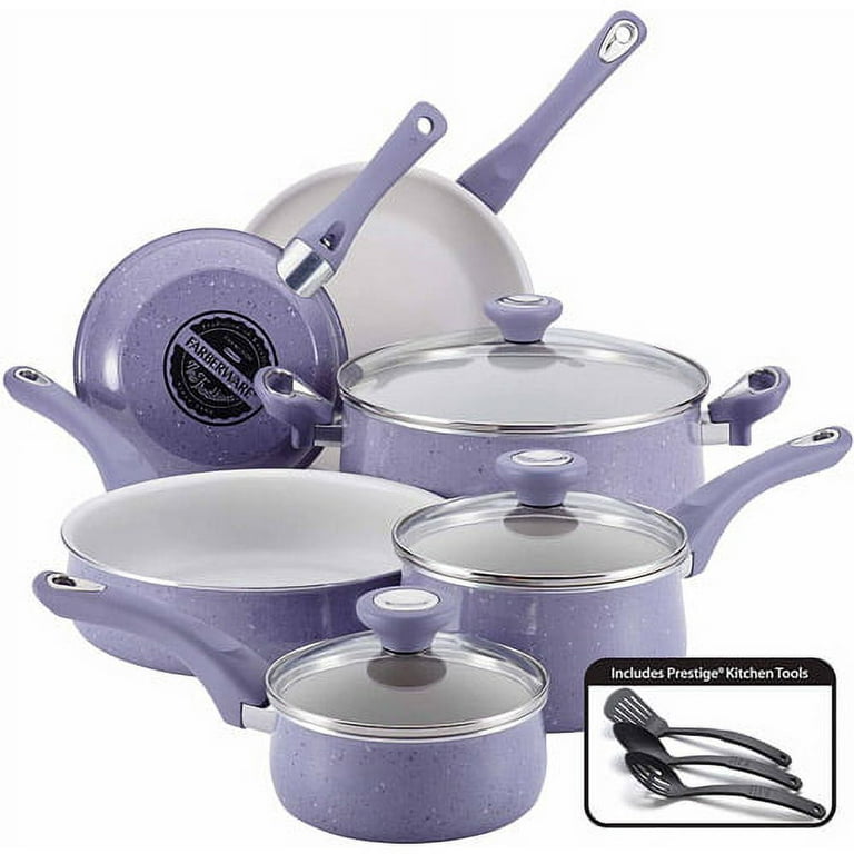 Paula Deen Signature Porcelain Non-Stick Cookware Pots Pans Set