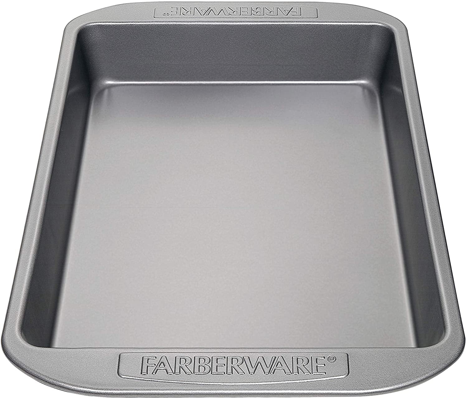 Farberware GoldenBake Bakeware Nonstick Rectangular Cake Pan with Lid, 9-Inch x 13-Inch, Gray