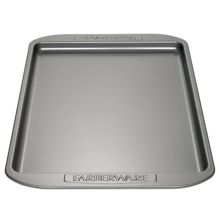 Farberware Bakeware 10x15 Inch Nonstick Cookie Pan, Dishwasher Safe and Oven Safe to 450°F, Gray