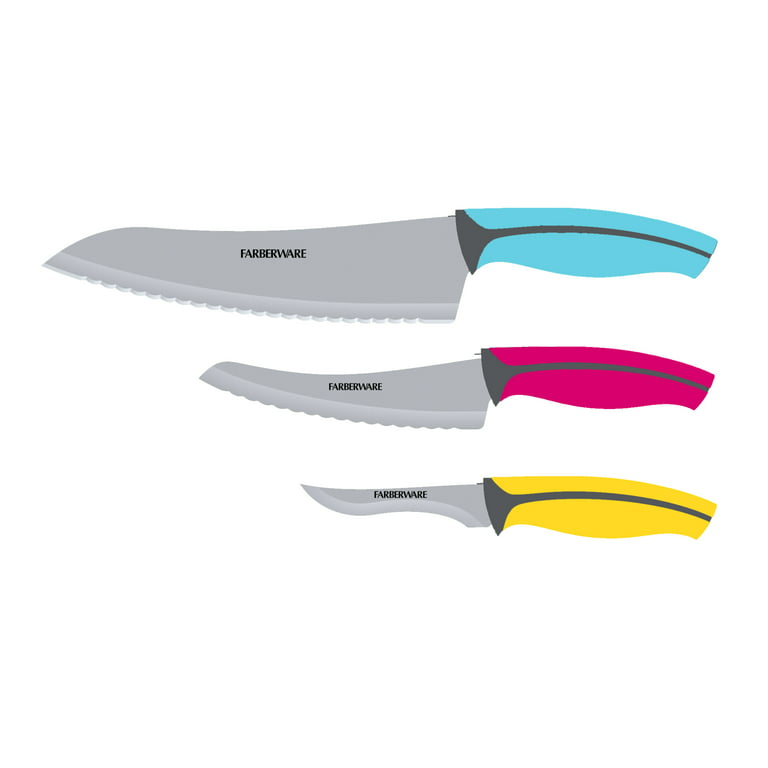 Farberware Color Series Chef Knife 4-Piece Set