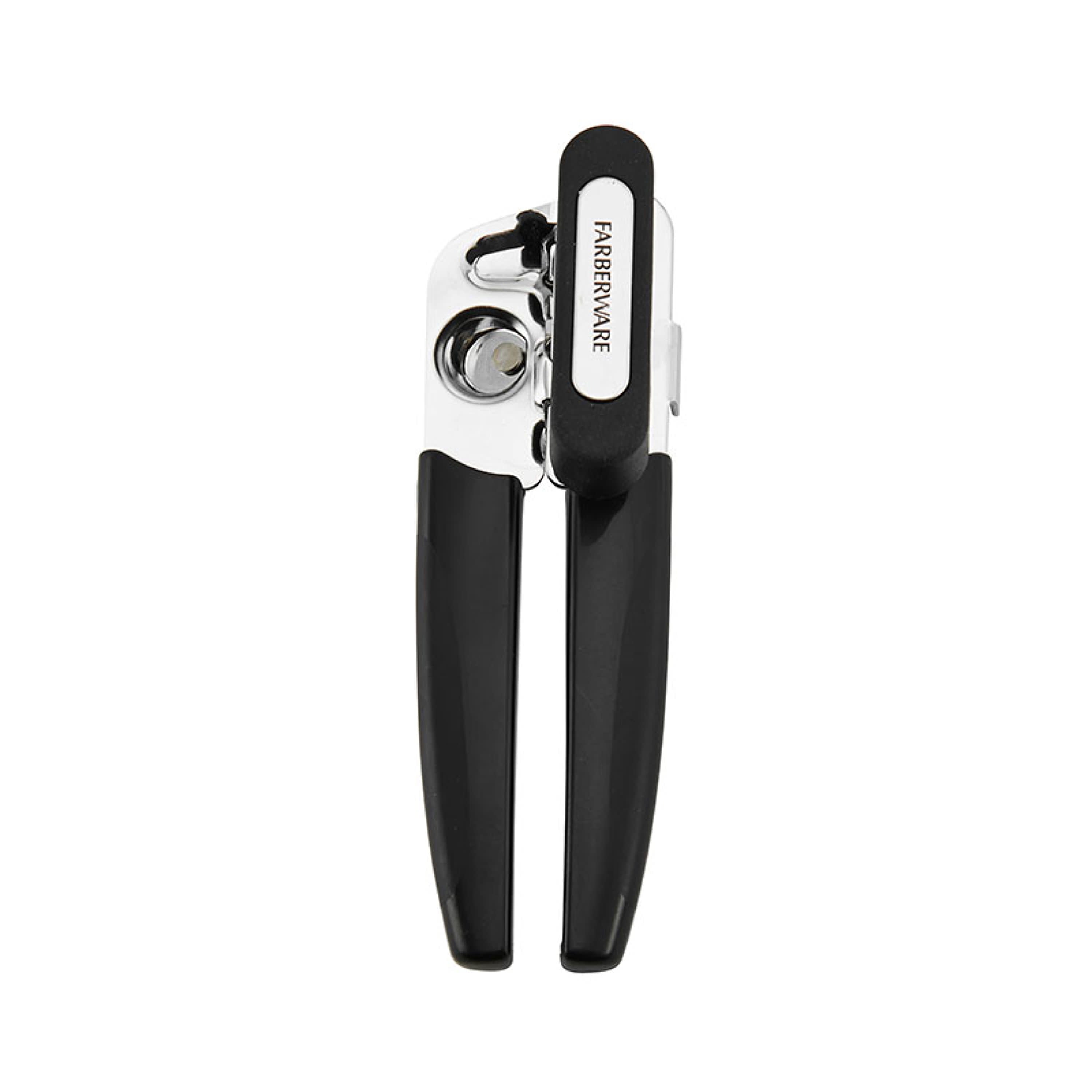 Farberware Pro Stainless Steel Portable Can Opener with Black Handle