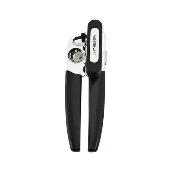 Farberware Pro Stainless Steel Portable Can Opener with Black Handle