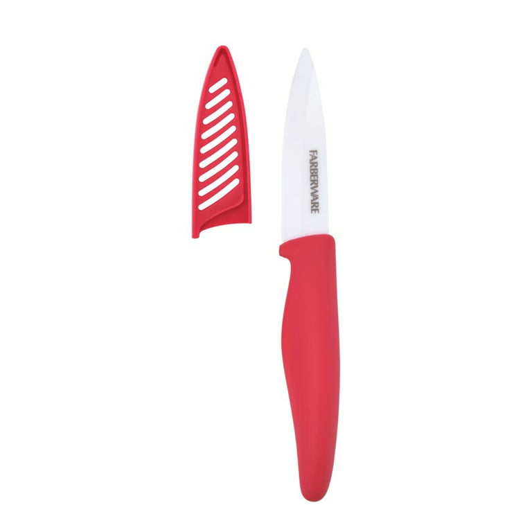 Farberware Holiday 3 piece Knife Set New Sealed Red