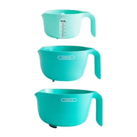 Farberware Professional 3 pc Mixing Bowl, Colander, Measuring Cup Set