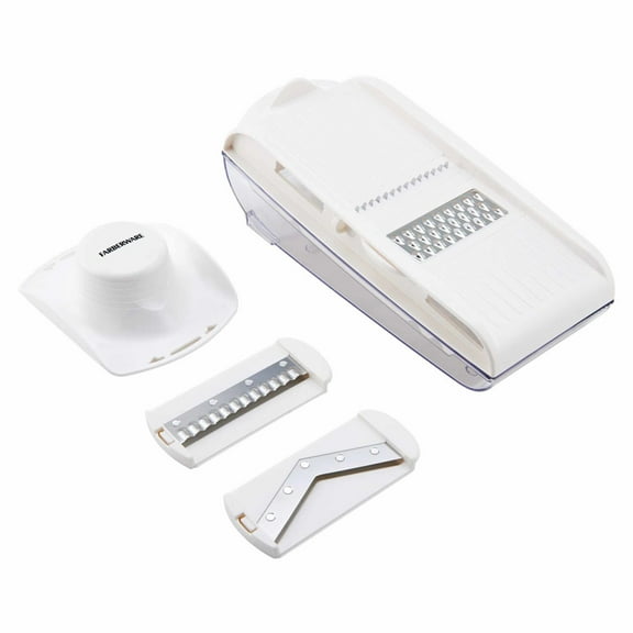 Farberware Professional 4-piece Mandolin Slicer in White