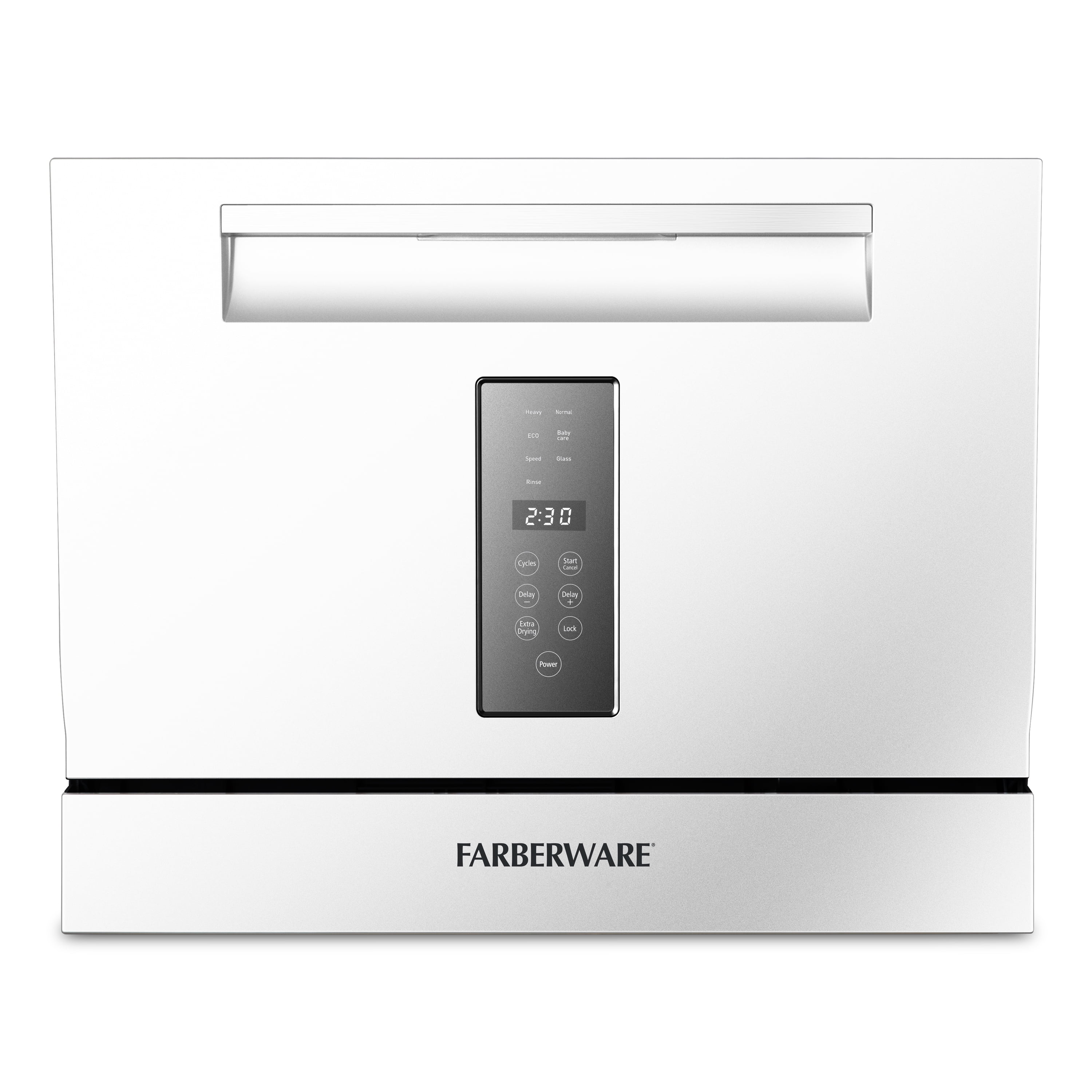 Compact White 6-Place Setting Countertop Dishwasher for RVs