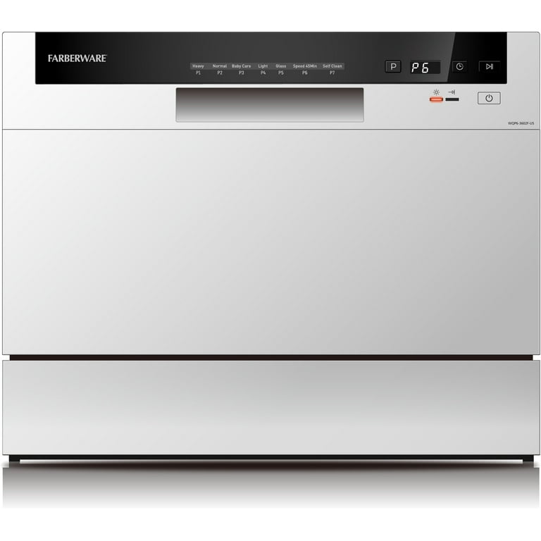 Farberware professional portable dishwasher white deals