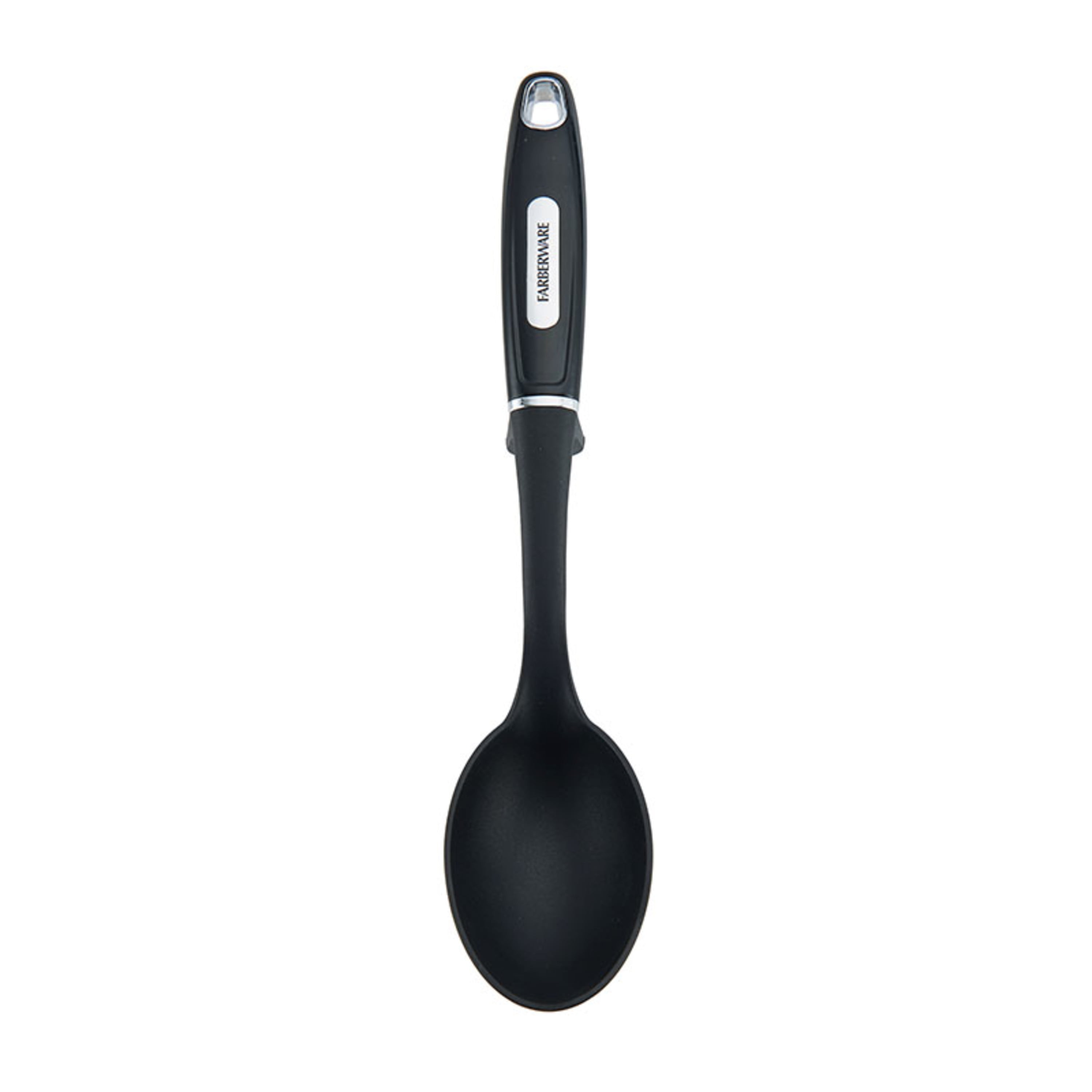  Farberware Professional Soft Handled Slotted Straining Spoon  with Perforations Heavy-Duty Heat Resistant Nylon Safe for Non-stick  Cookware, 13-Inch, Black: Home & Kitchen