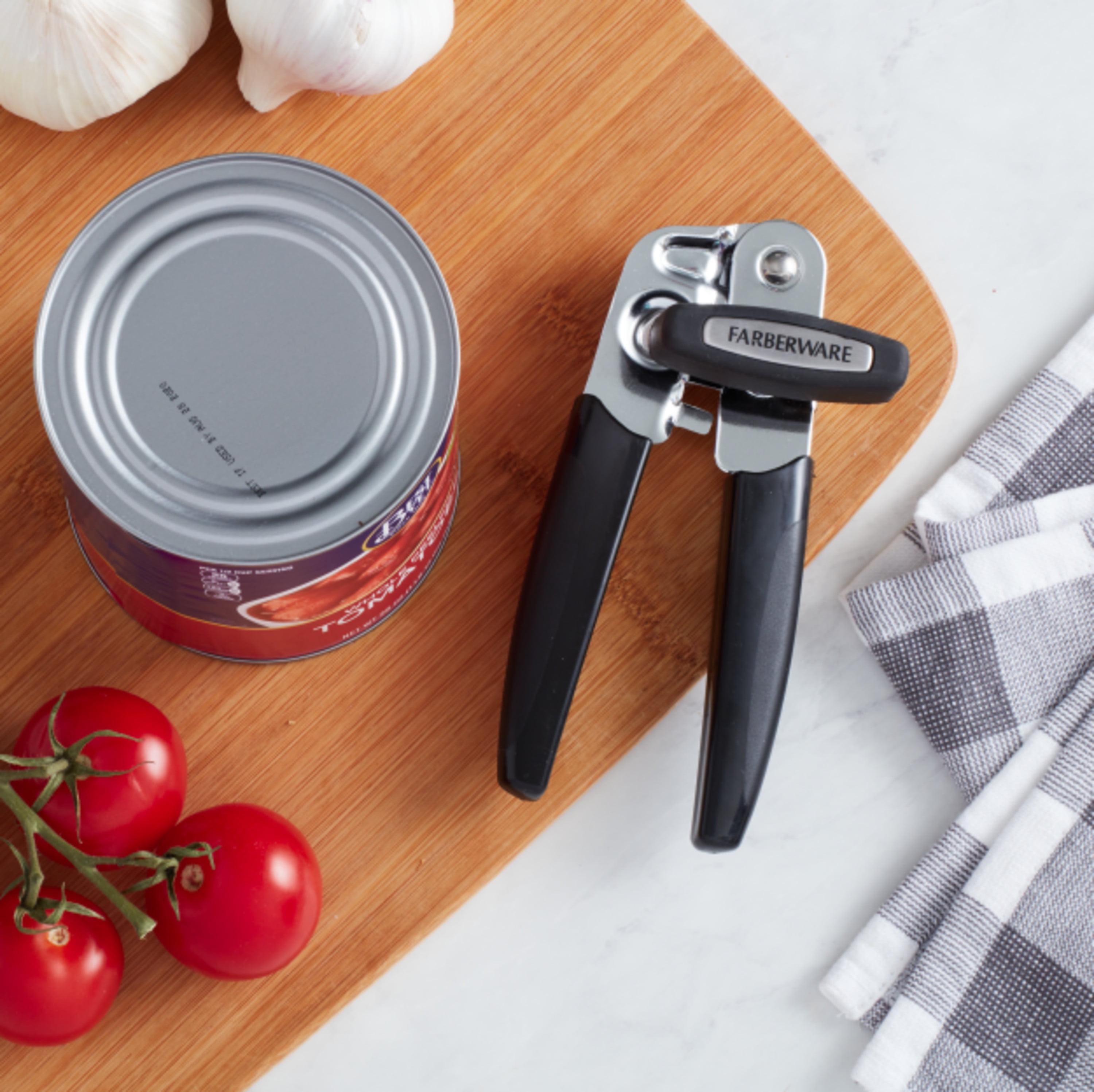 Electric Can Opener Kitchen Tool Gadget Farberware Stainless Steel
