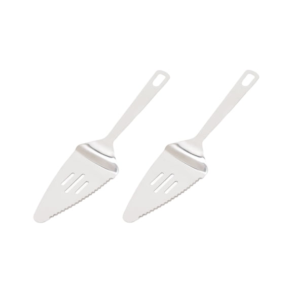 Farberware Professional Stainless Steel Pie Server/Cake Knife - Set of 2 | 11 Inch Serrated Edge Dessert Server, Durable and Dishwasher Safe | Baking Tool for Pies, Cakes, and Pastries