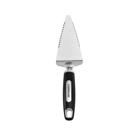 Farberware Professional Stainless Steel Pie Server with Black Plastic Handle, 1 Piece