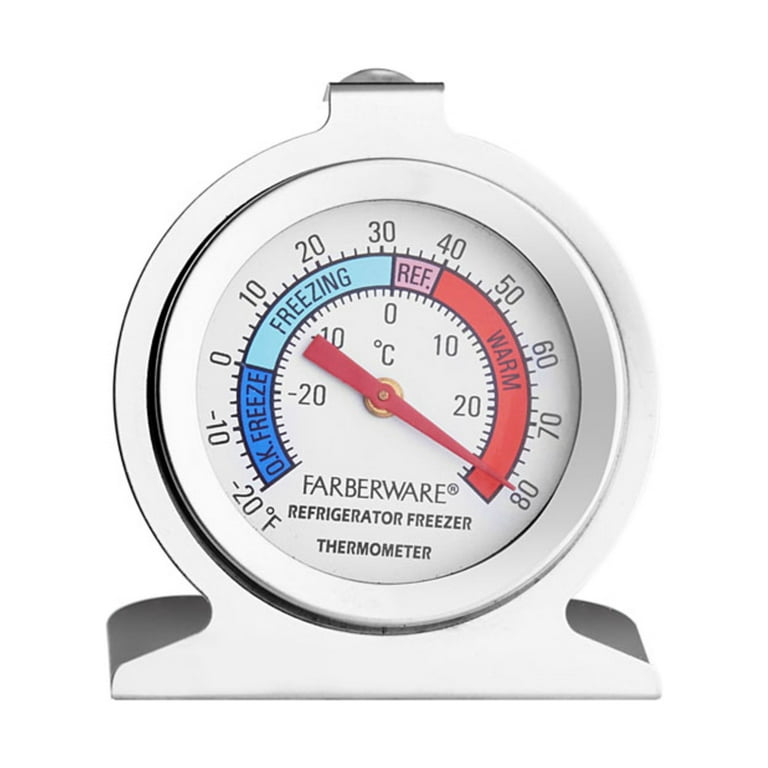 Farberware 5141020 Protek Refrigerator Thermometer, Silver