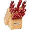 thumbnail image 1 of Farberware Red Forged Triple Riveted Knife Set, 15 Piece, 1 of 6