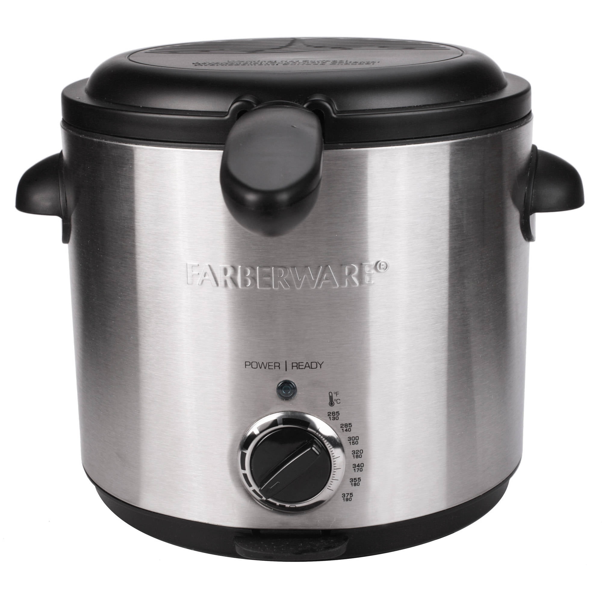 Farberware,Deep Fryer, Clear,2QT Round Capacity,Stainless Steel