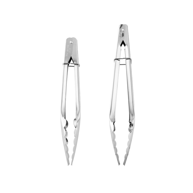 Silver Stainless Steel Locking Tongs, Dishwasher Safe