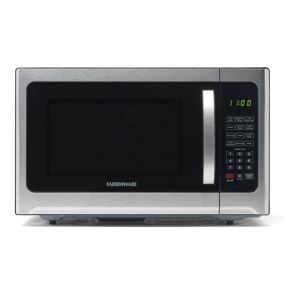 Farberware Countertop Microwave Oven with LED Lighting and Child Lock, 1.2 cu ft