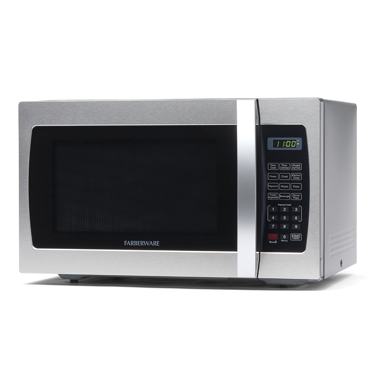 『HAMI VEN BLACK×SILVER』 Farberware 0.7 Cu Ft, Black, Countertop Microwave Oven with