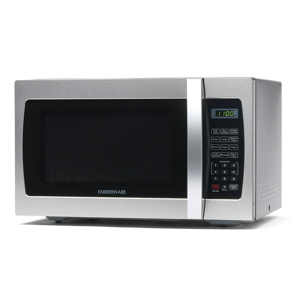 Farberware Smart Sensor Countertop Microwave Oven with LED Lighting & Child Lock, 1.3 Cu Ft