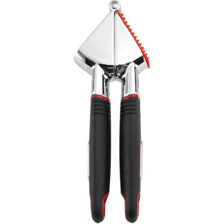 Farberware Soft Grips Garlic Press with Red and Black Handle