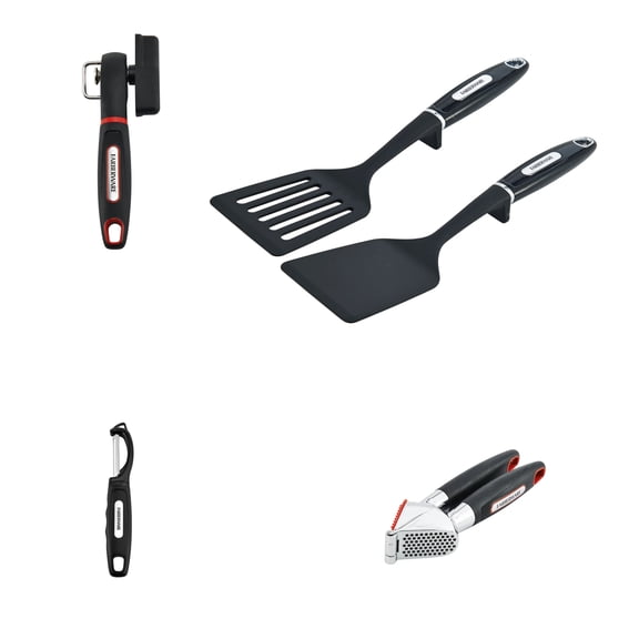 Farberware Soft Grips 6-Piece Kitchen Gadget Set, Non-Stick Safe, Dishwasher Safe