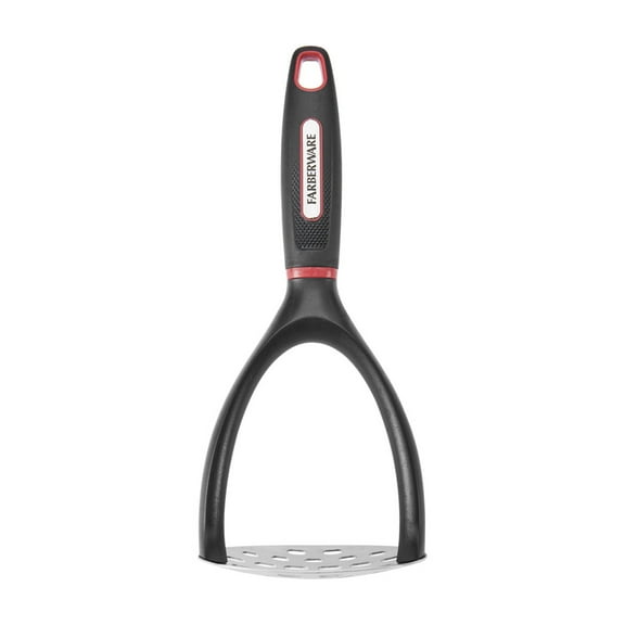 Farberware Soft Grips Stainless Steel Masher in Black