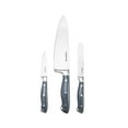 thumbnail image 1 of Farberware Stainless Steel Gray Forged Triple Rivet Chef Knife Set, 3-Piece, 1 of 8