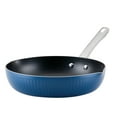 thumbnail image 1 of Farberware Style 11.25 Inch Nonstick Cookware Frying Pan, Dishwasher Safe and Oven Safe to 500°F, Blue, 1 of 12