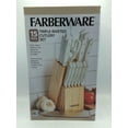thumbnail image 1 of Farberware Triple Riveted Knife Block Set, 15-piece, White, 1 of 4