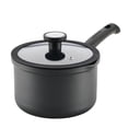thumbnail image 1 of Farberware TrueCook Nonstick 3qt Straining Saucepan with Lid, Dishwasher Safe, Black, 1 of 15