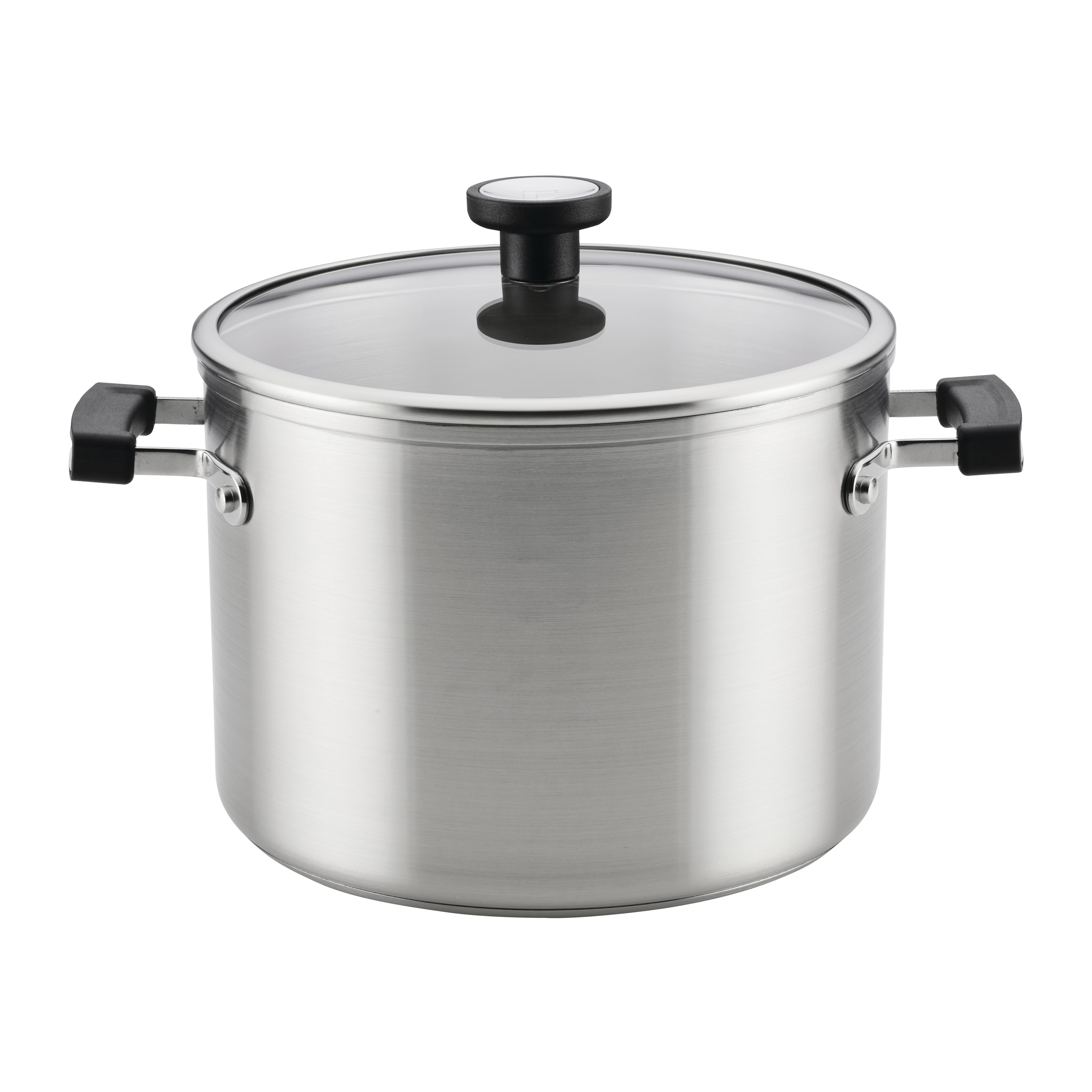 Farberware TrueCook Stainless Steel Induction Stockpot with Lid, 8-Quart, Silver