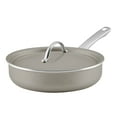 thumbnail image 1 of Farberware Vibrance 2.75 Quart Ceramic Nonstick Saute Pan with Lid, Dishwasher Safe and Oven Safe to 500°F, Silver, 1 of 11