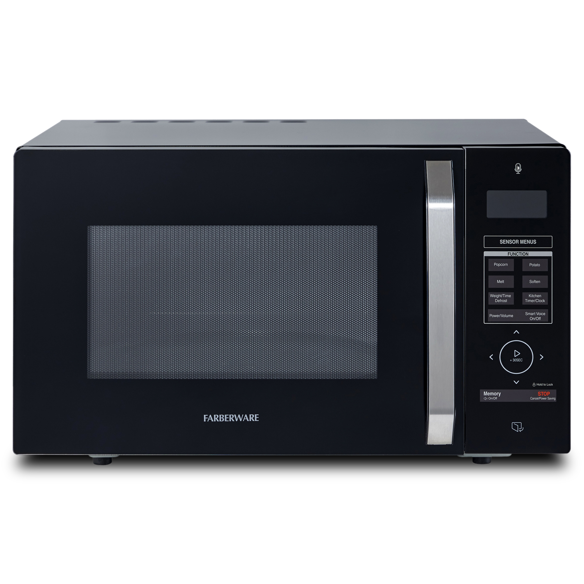 Farbeware 00622356537216 1.1 Cu. Ft. Smart Voice Activated Microwave - image 1 of 7