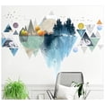 thumbnail image 1 of Farcauo 2 Set Mountain Wall Stickers & Murals Geometric Wall Decals Peel and Stick Arch Wall Stickers Tree Wall Decals for Living Room Bedroom Bathroom Door Restroom Roommates Vinyl Wall Art Sticker, 1 of 4