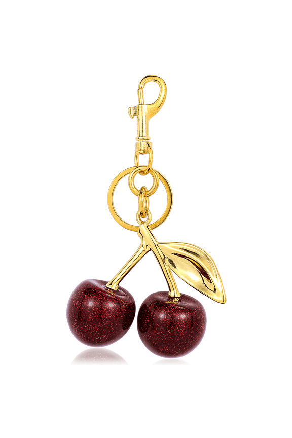 Cherry Keychain Fashion Bag Charms Cute Keychains for Women Kawaii Purse Charm Red Car Keyrings