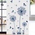 thumbnail image 1 of Farcauo Dark Blue Dandelion Wall Decals Peel and Stick Dandelion Wall Stickers Large Floral Wall Stickers & Murals Flower Wall Decals for Living Room Bedroom Bathroom Restroom Vinyl Wall Art, 1 of 5