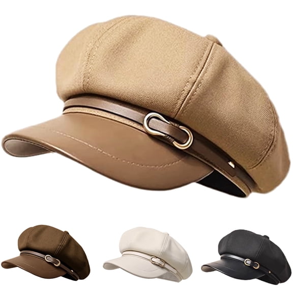 Farcauo Newsboy Hats and Caps Women's Octagonal Beret for Women