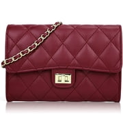 Farcauo Small Purses Women Quilted Crossbody Bag Clutch Satchel