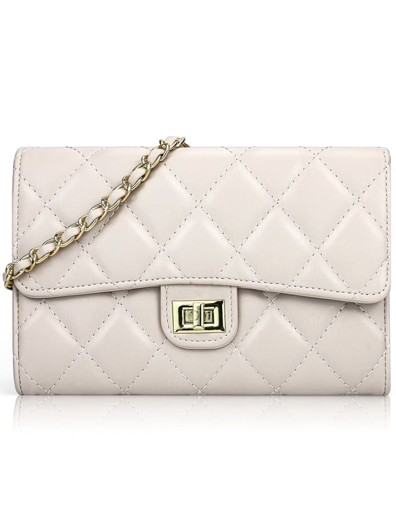 Quilted Crossbody Bag for Ladies Small Beige Purses Mini Trendy Clutch Satchel Ladies Shoulder Bag Womens Evening Purse