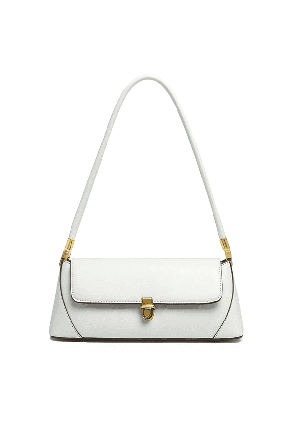 Shoulder Bags Vintage Small Purses for Women White Pu Leather Tote Handbags