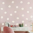 thumbnail image 1 of Farcauo White Daisy Home Wall Decor Living room Wall Decals Peel and Stick Wall Stickers & Murals 12 Sheets Flower Wall Sticker Decor for Bedroom Vinyl Kitchen Wall Mural Peel and Stick for Girl Room, 1 of 1